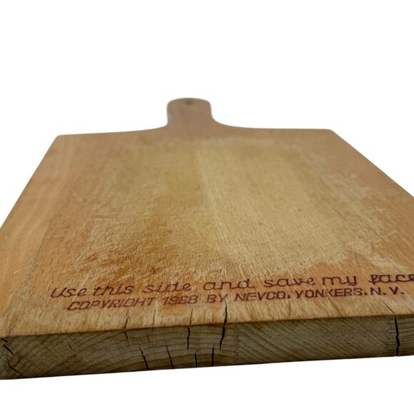 Vintage MCM Wooden Cutting Board Folk Art Dutch Girl Design 14"x7" Kitchen Decor - Picture 4 of 8